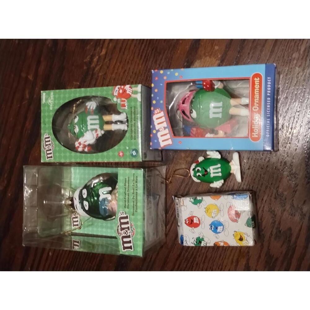 Y2K‎ Kurt Adler Grenn M&M Christmas Ornaments